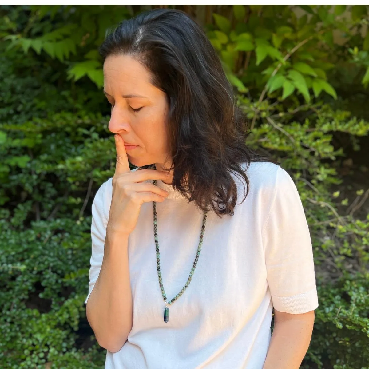 Peaceful Waters Necklace: Chrysocolla and Turquoise