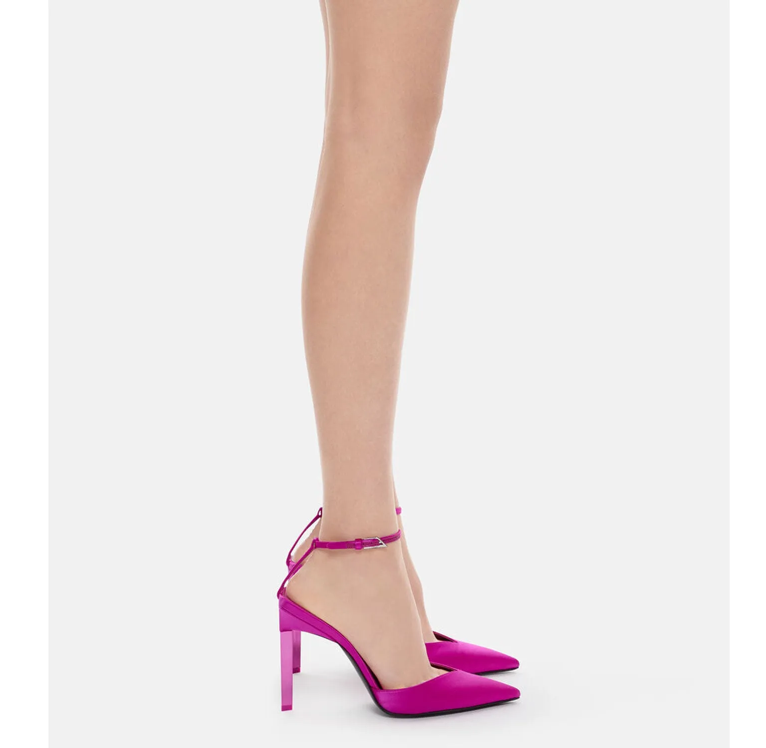 Perine Pump Satin 105, Fushia