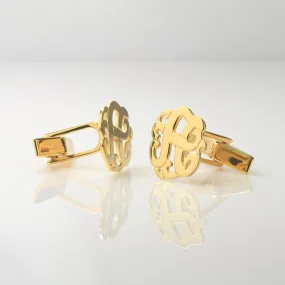 Personalized Cuff Links-Swirly Initial