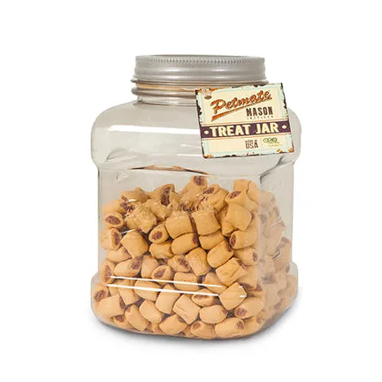 Petmate Mason Style Pet Treat Jar 150 oz.