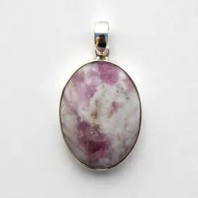 Pink Tourmaline - Pendant, Sterling Silver