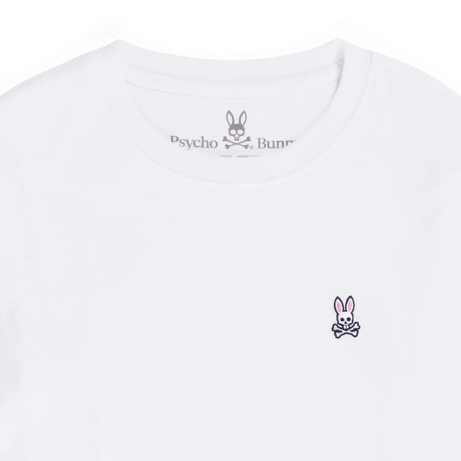 Psycho Bunny Kids White Classic Crew Neck T-Shirt_ B0U014CRPC-100