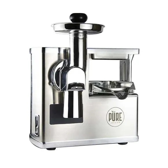 PURE Juicer Cold Press Juicer, All Stainless Steel