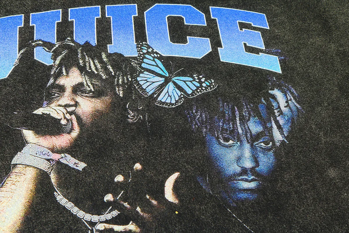 "JUICE WRLD" AMERICAN VINTAGE DISTRESSED TEE