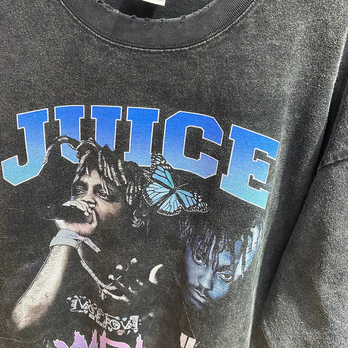 "JUICE WRLD" AMERICAN VINTAGE DISTRESSED TEE