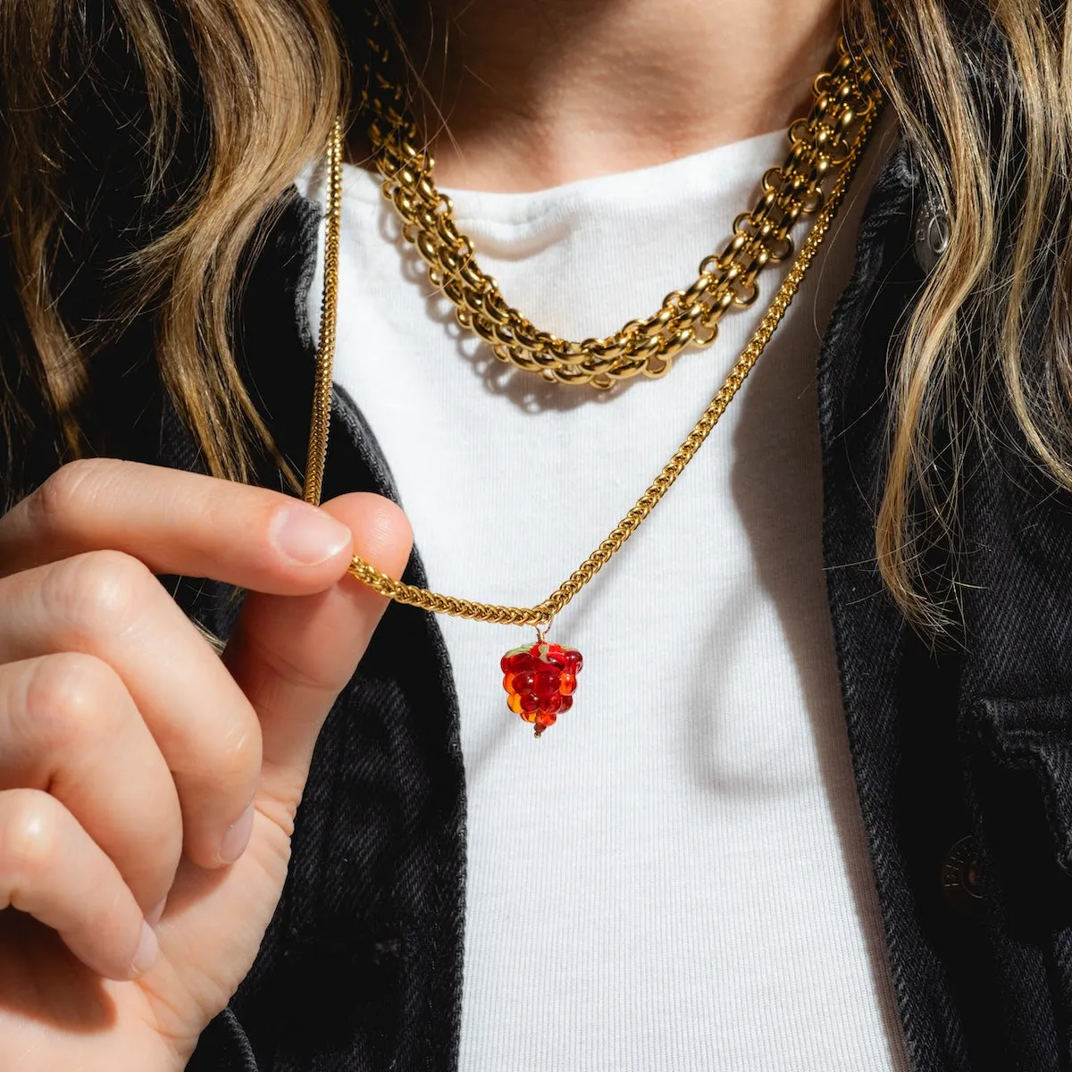 Raspberry Necklace