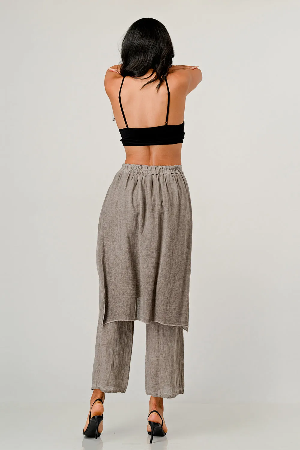 Raw Moda Linen Layered Minna Pants