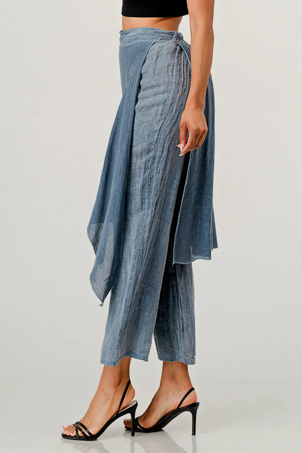 Raw Moda Linen Layered Minna Pants