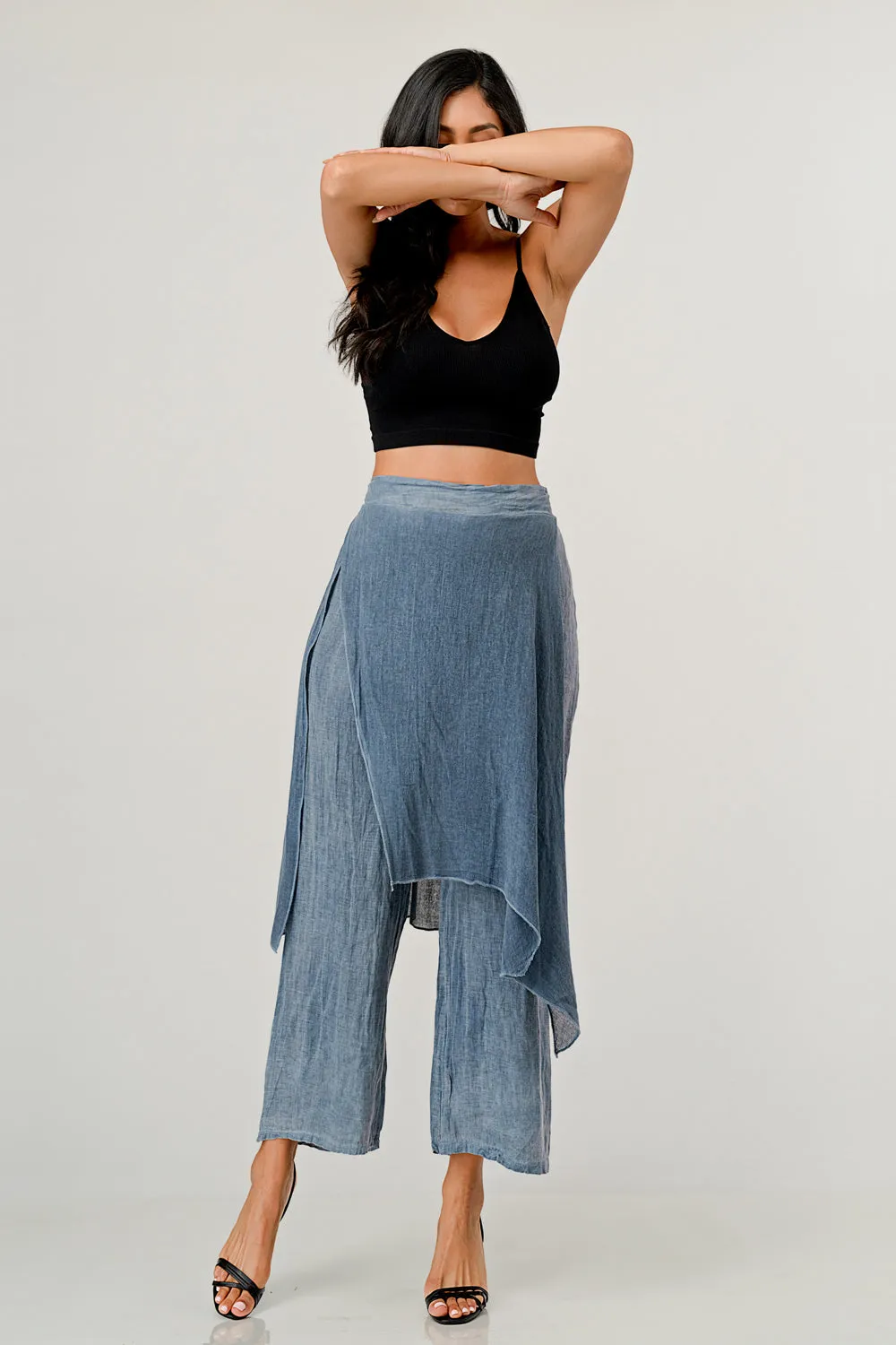 Raw Moda Linen Layered Minna Pants