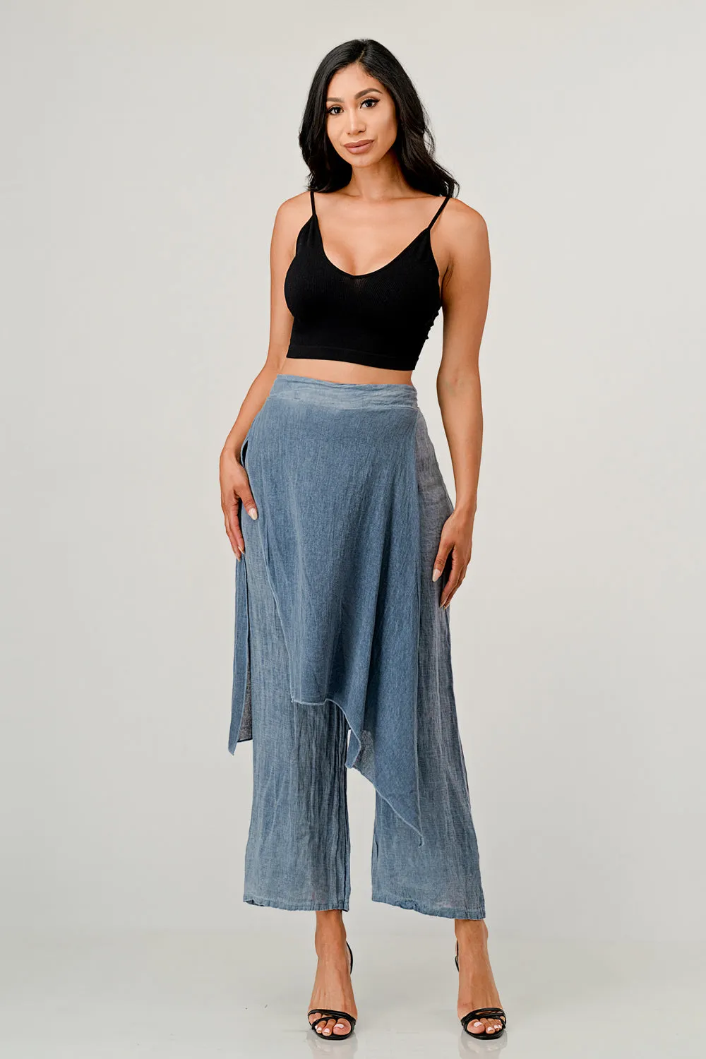 Raw Moda Linen Layered Minna Pants