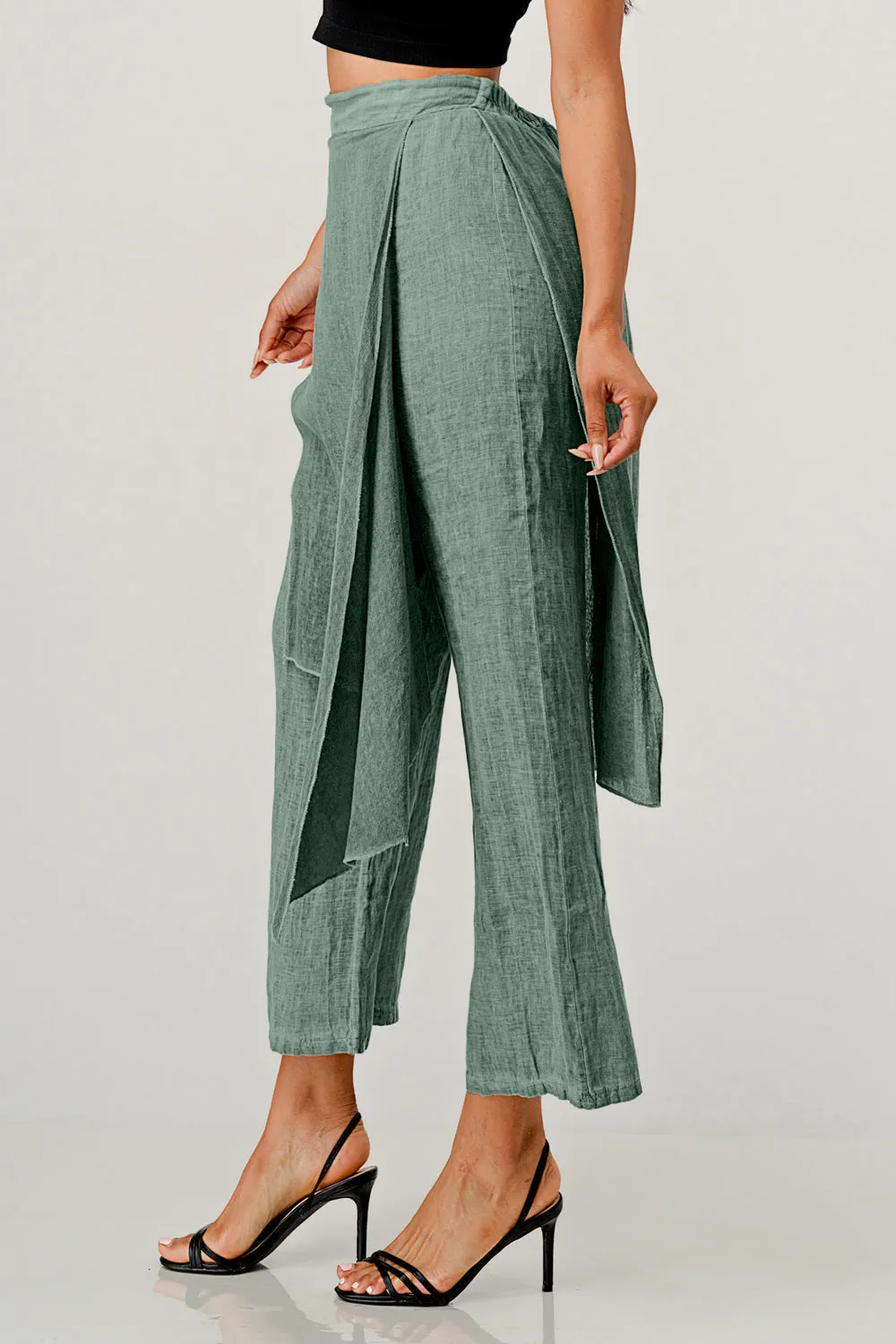 Raw Moda Linen Layered Minna Pants