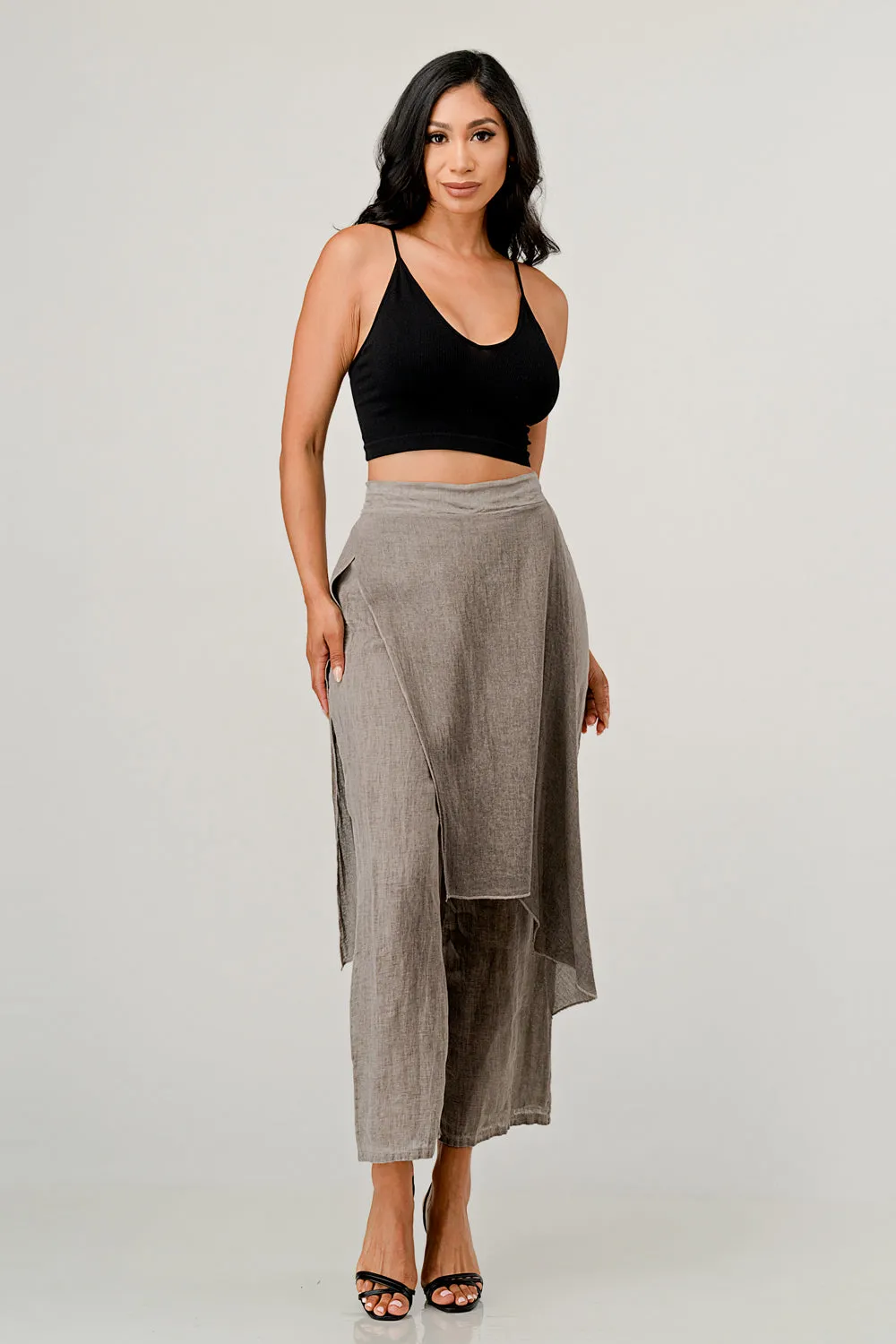 Raw Moda Linen Layered Minna Pants