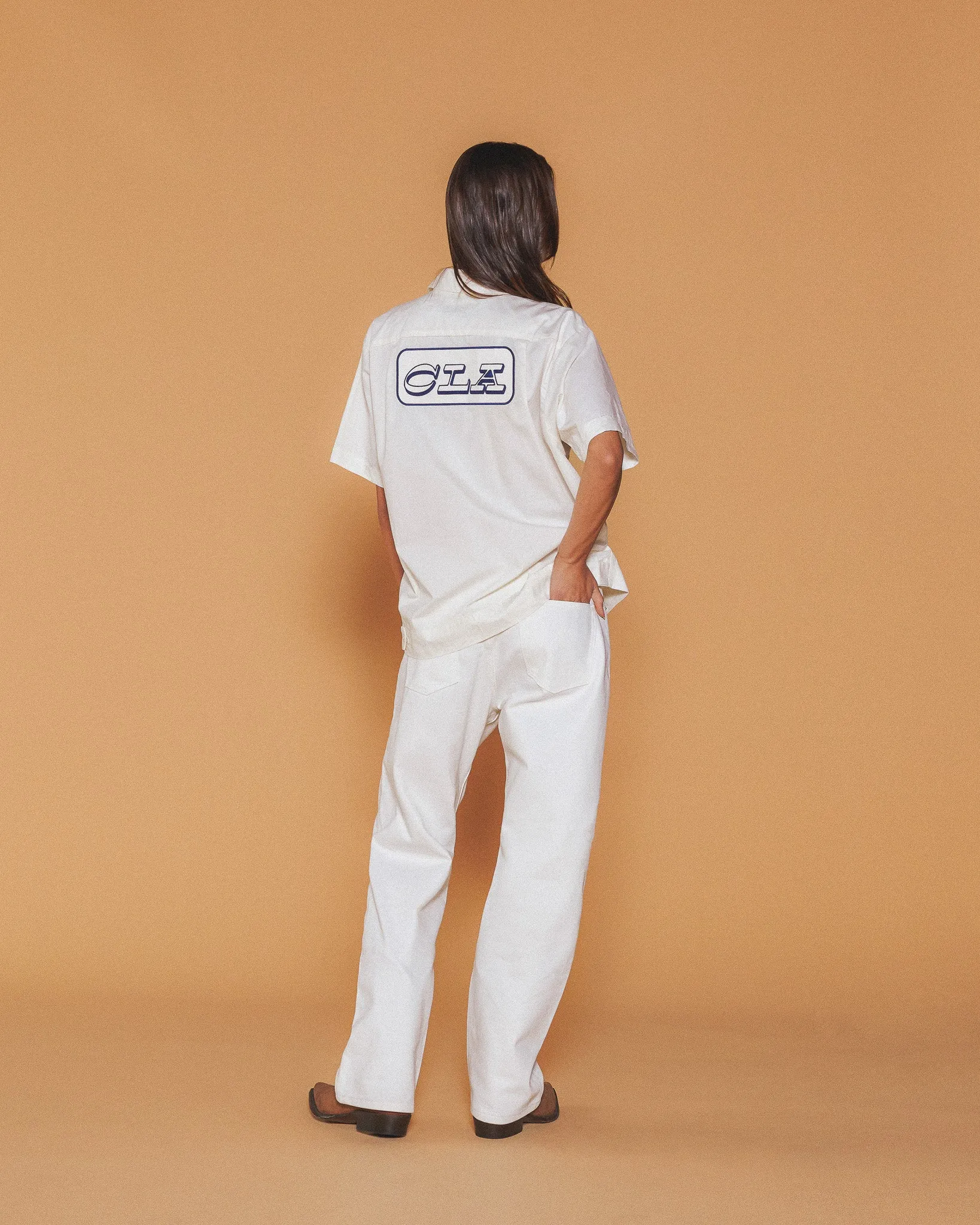 Relaxed Leg 5 Pocket Denim (White)