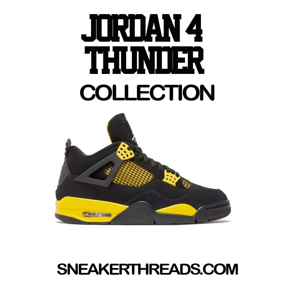 Retro 4 Yellow Thunder Shirt - Raging Face - Yellow