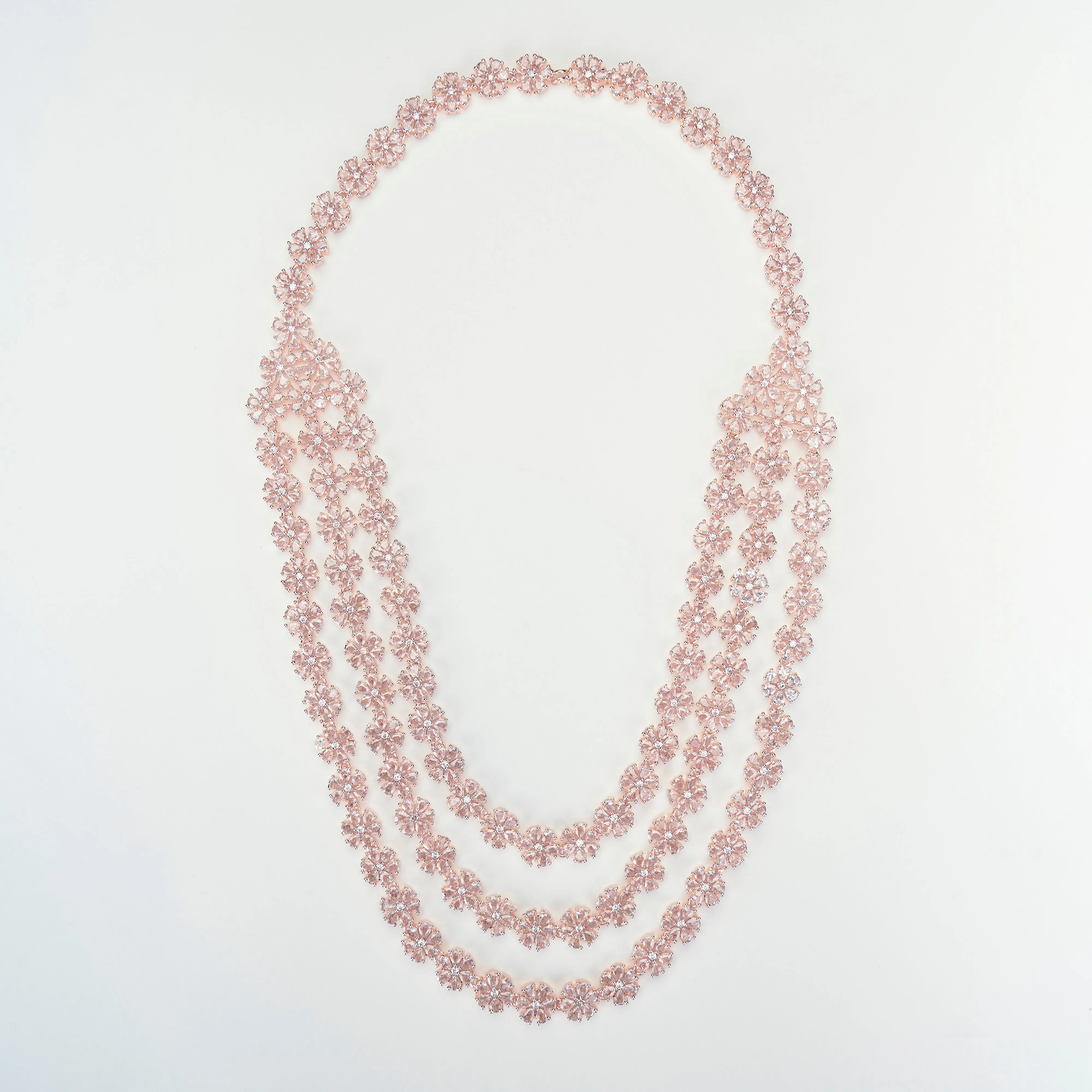 Rose Gold White Elegance Necklace