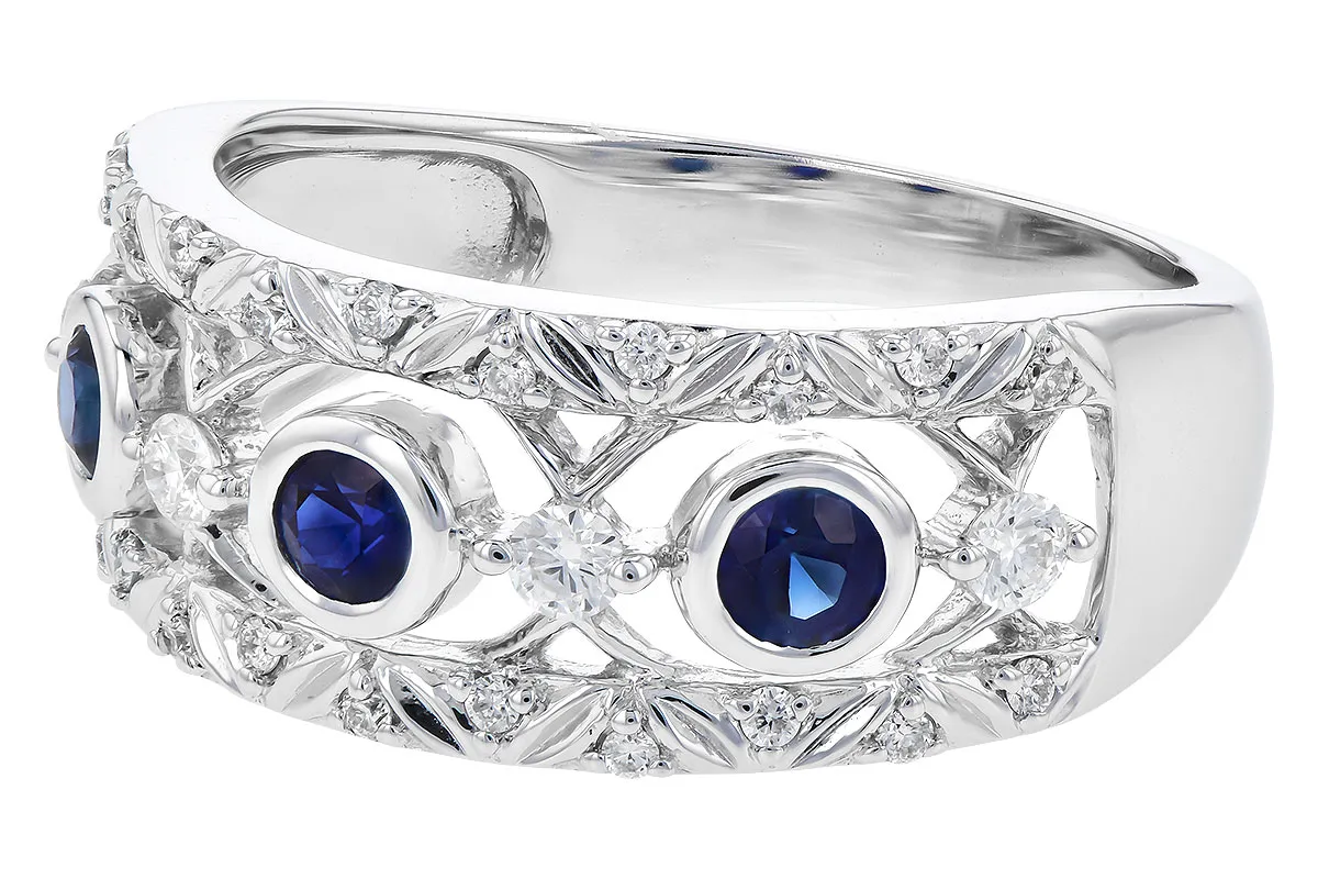 Sapphire and Diamond Ring