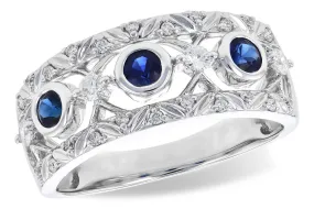 Sapphire and Diamond Ring