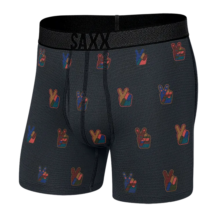 SAXX Men's Roast Master Mid-Weight Boxer Brief Underwear - Eco Peace Navy