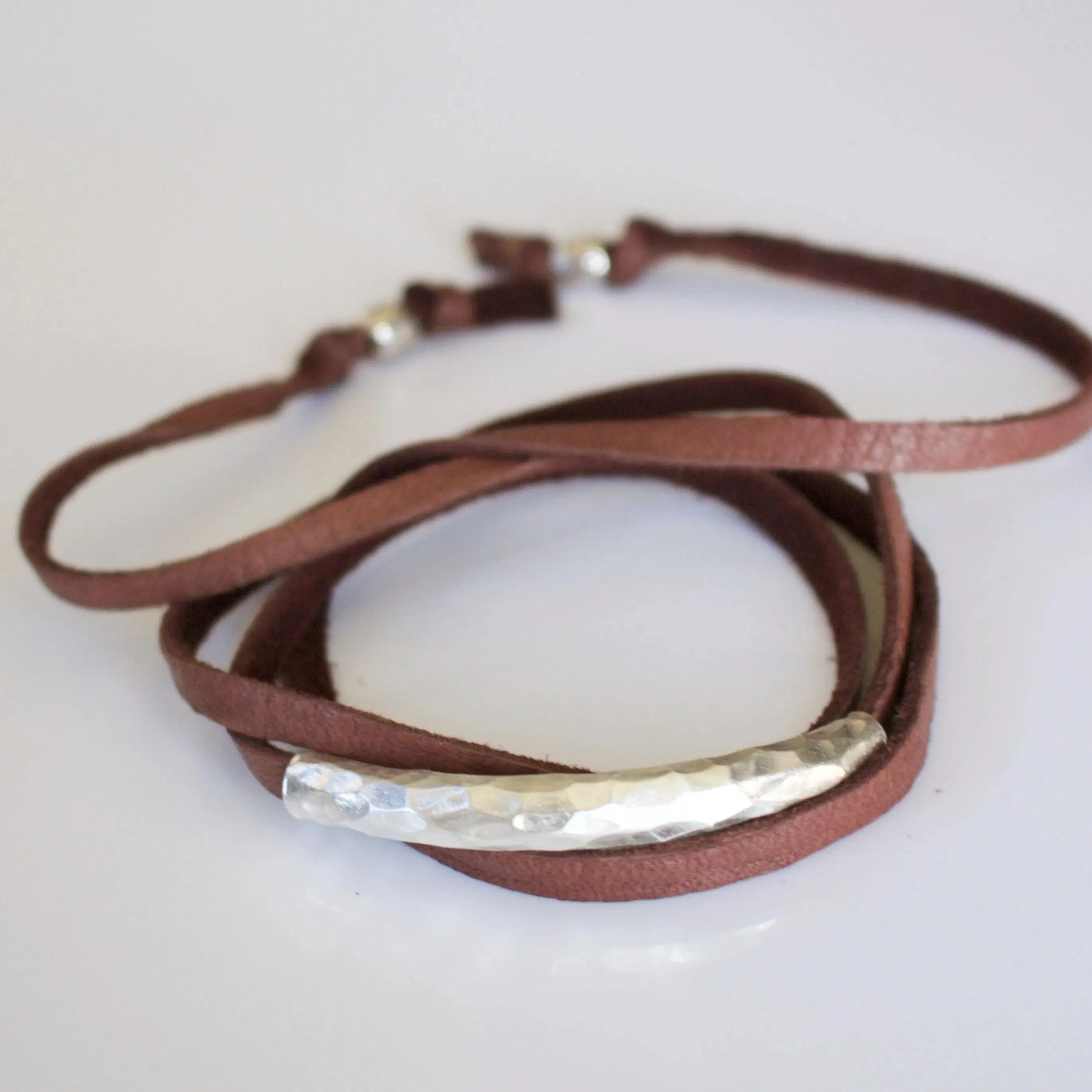 Shae Soft Leather Wrap Bracelet