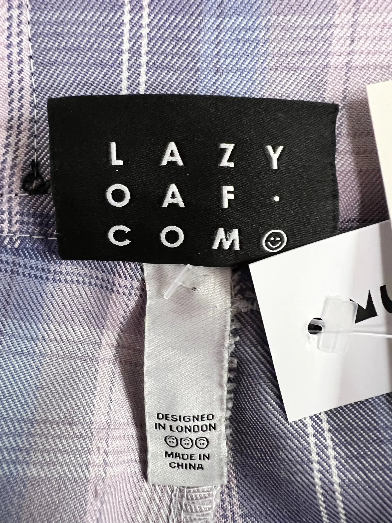 Size 16 - Lazy Oaf Mauve Plaid Pants