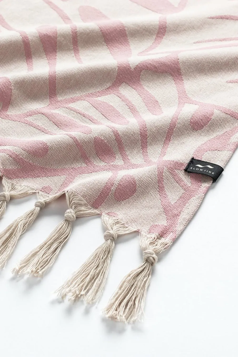 Slowtide Turkish Beach Towel in Tarovine Rose