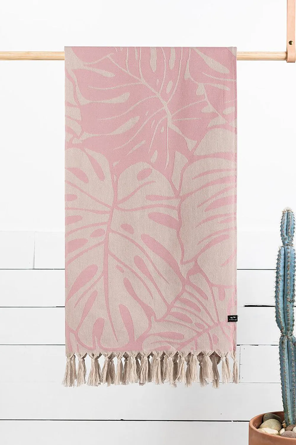 Slowtide Turkish Beach Towel in Tarovine Rose