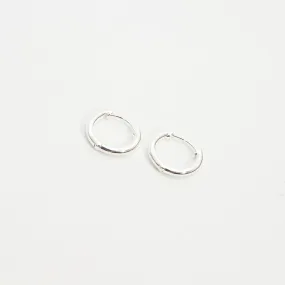 Solid Silver Huggie Hoops