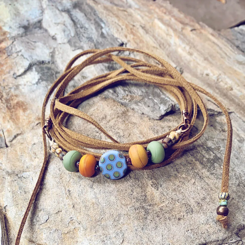 southwest // choker necklace convertible lariat wrap bracelet