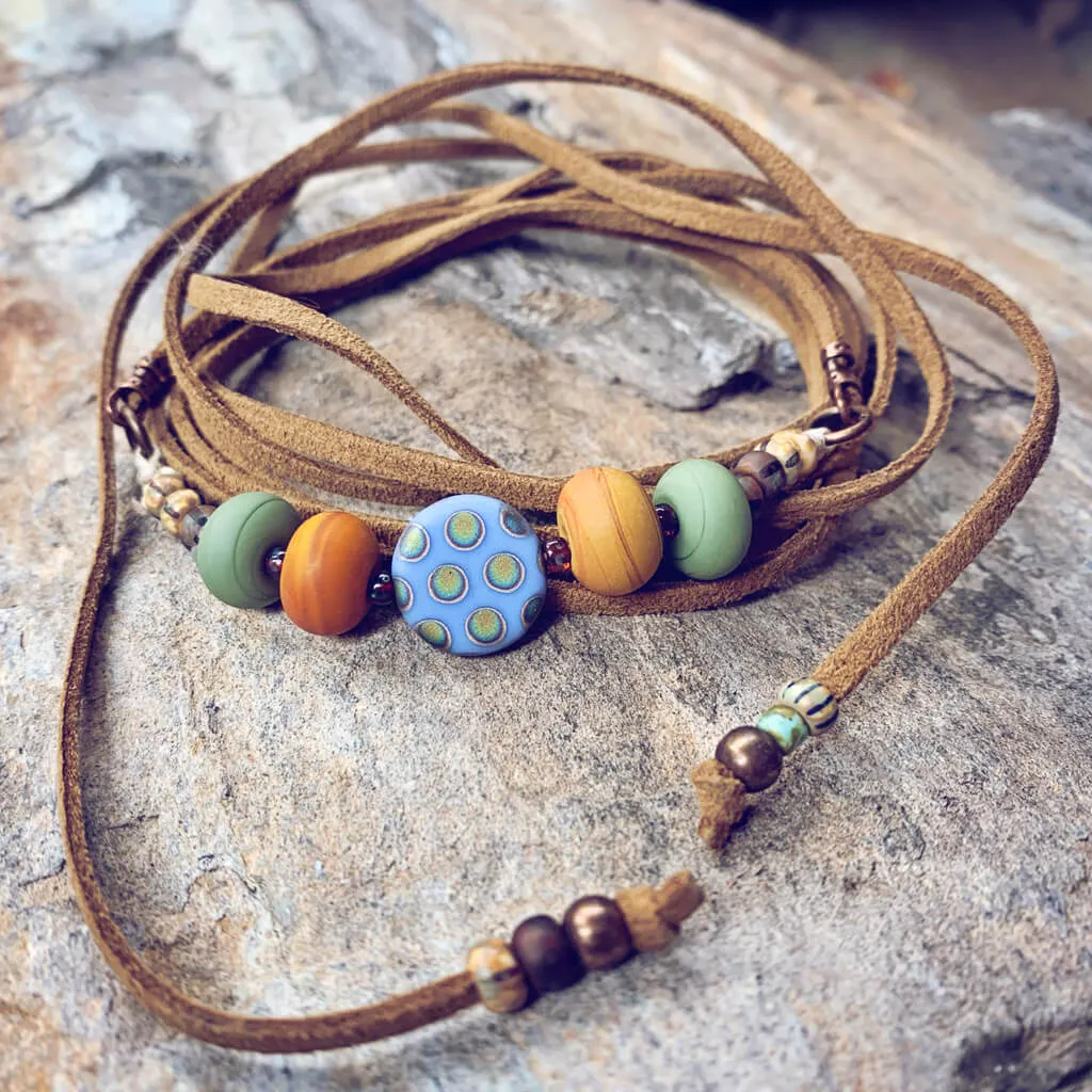 southwest // choker necklace convertible lariat wrap bracelet