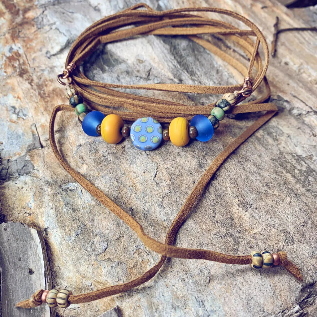 southwest // choker necklace convertible lariat wrap bracelet