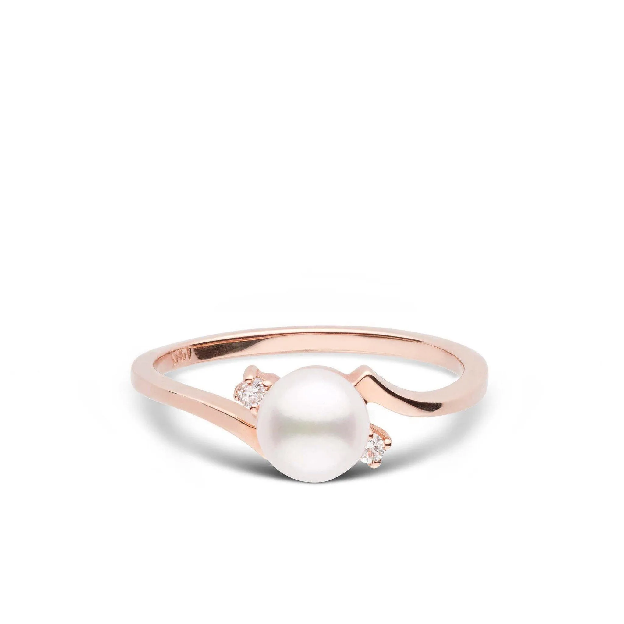 Starlight Collection Akoya Pearl and Diamond Ring