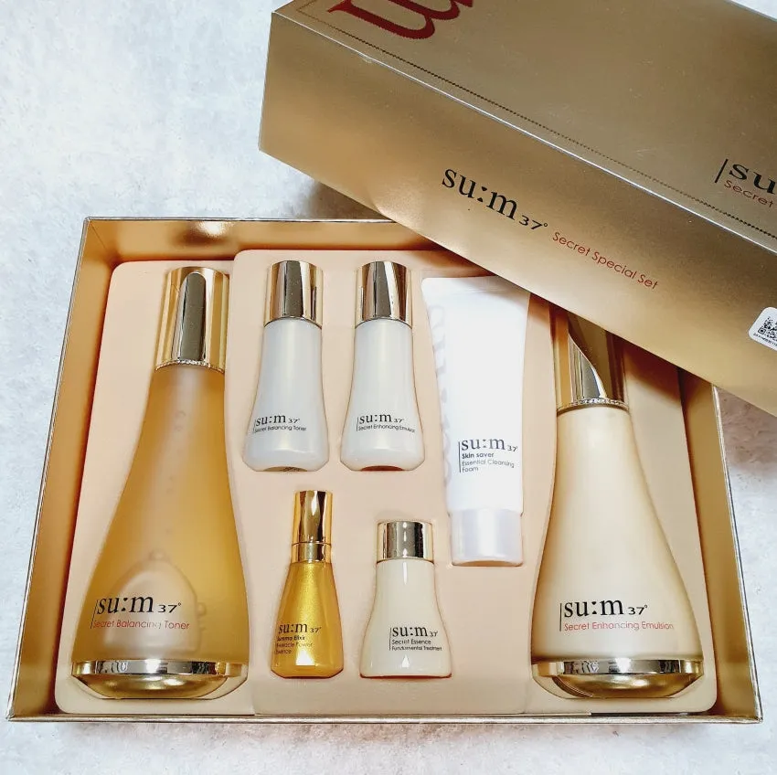 SUM37 Secret Master Special Skincare 2 Sets Moisture Oil Moisture Balance Barrier Elasticity Skin Tone Texture