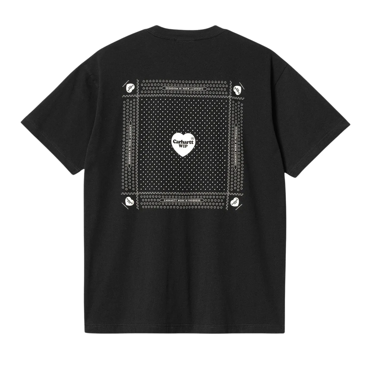 T-shirt Uomo Carhartt WIP S/S Heart Bandana Nero