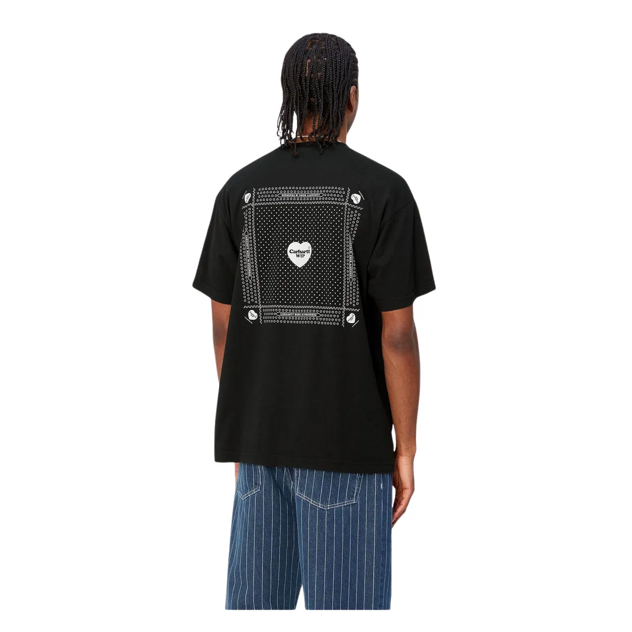 T-shirt Uomo Carhartt WIP S/S Heart Bandana Nero