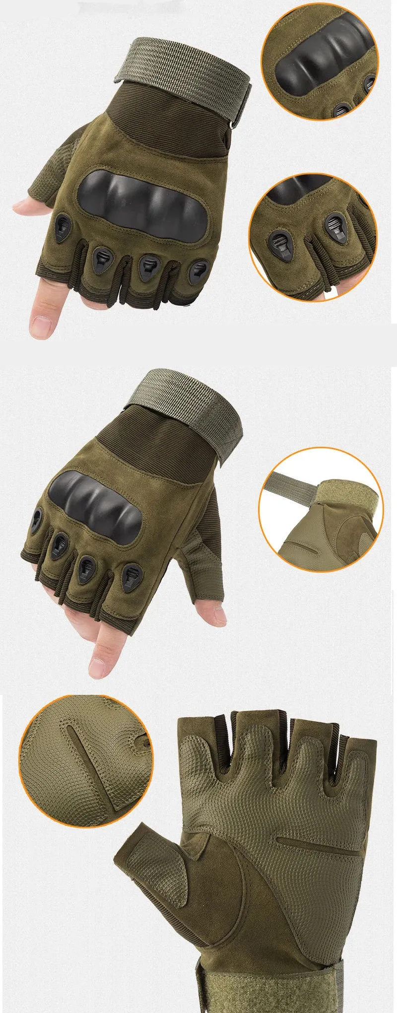 Tactical Full & Half-finger Protective & Non-slip Sport Gloves