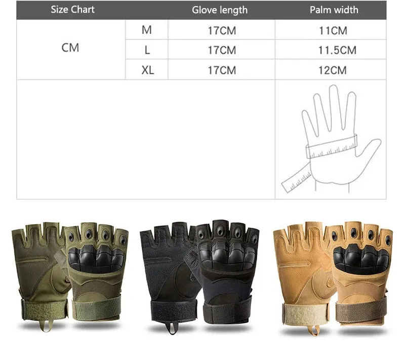 Tactical Full & Half-finger Protective & Non-slip Sport Gloves