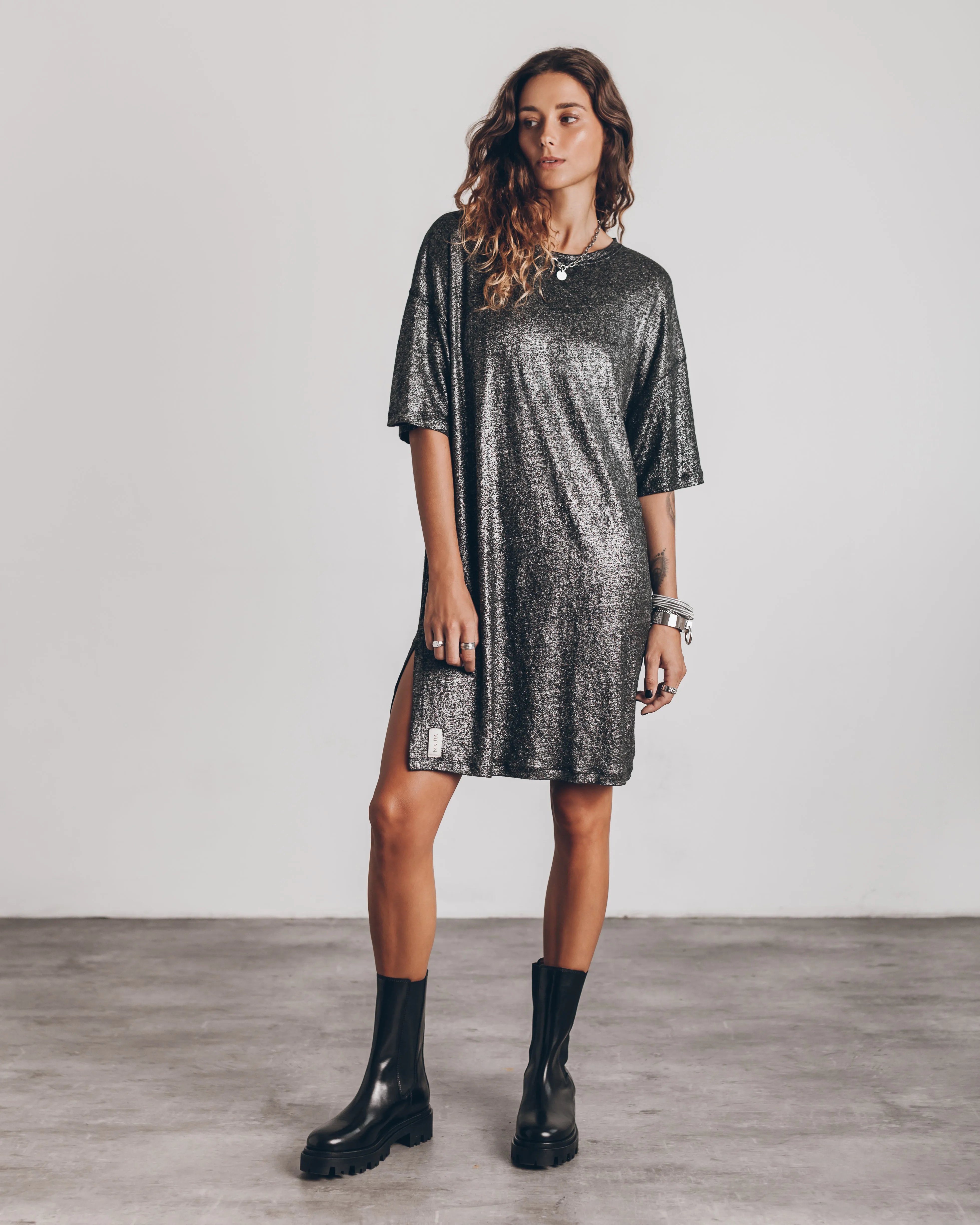 The Dark Sparkly Linen Dress