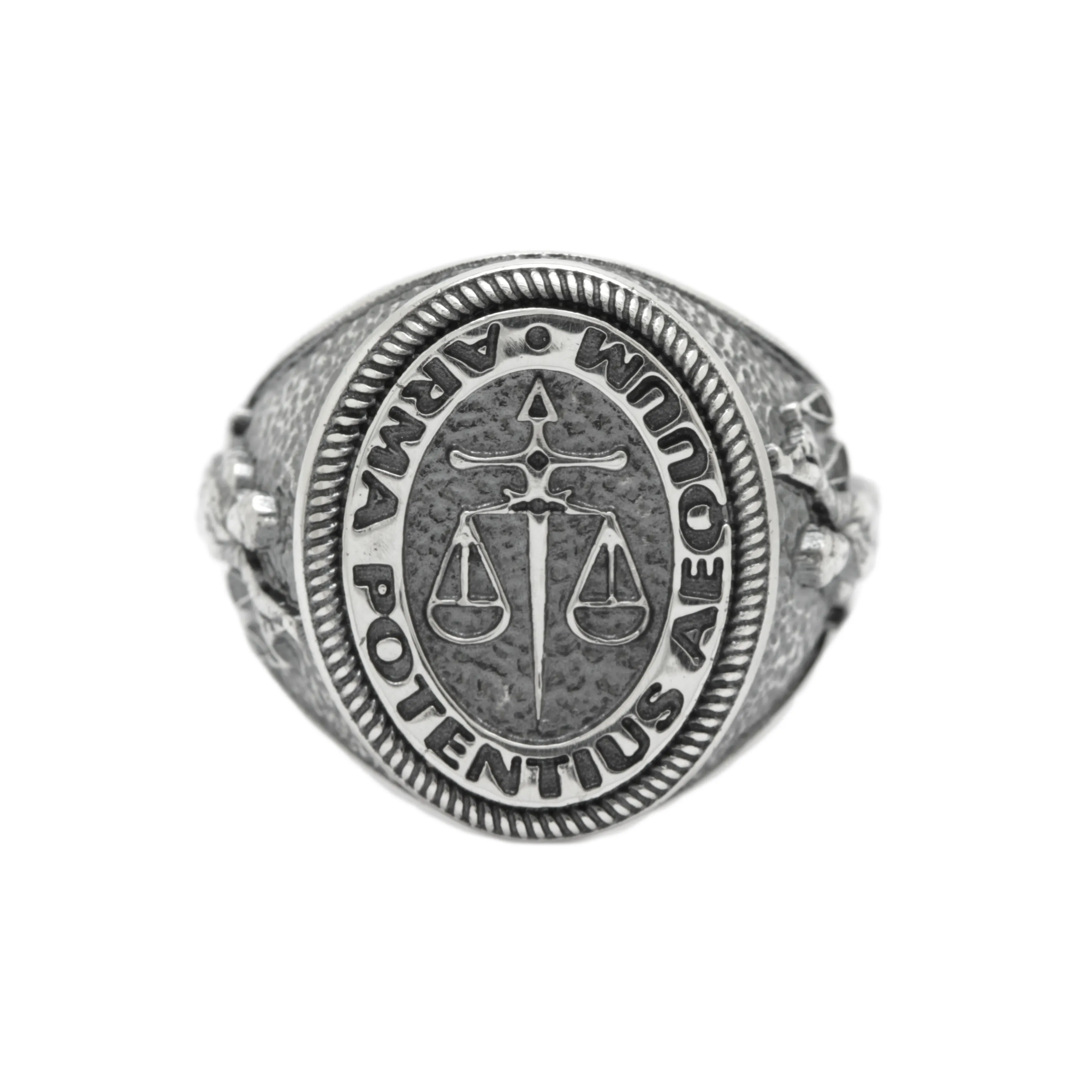 Themis Greek Goddess of Justice, Lady Justice, Lawyer Gift, Sterling Silver Signet Ring