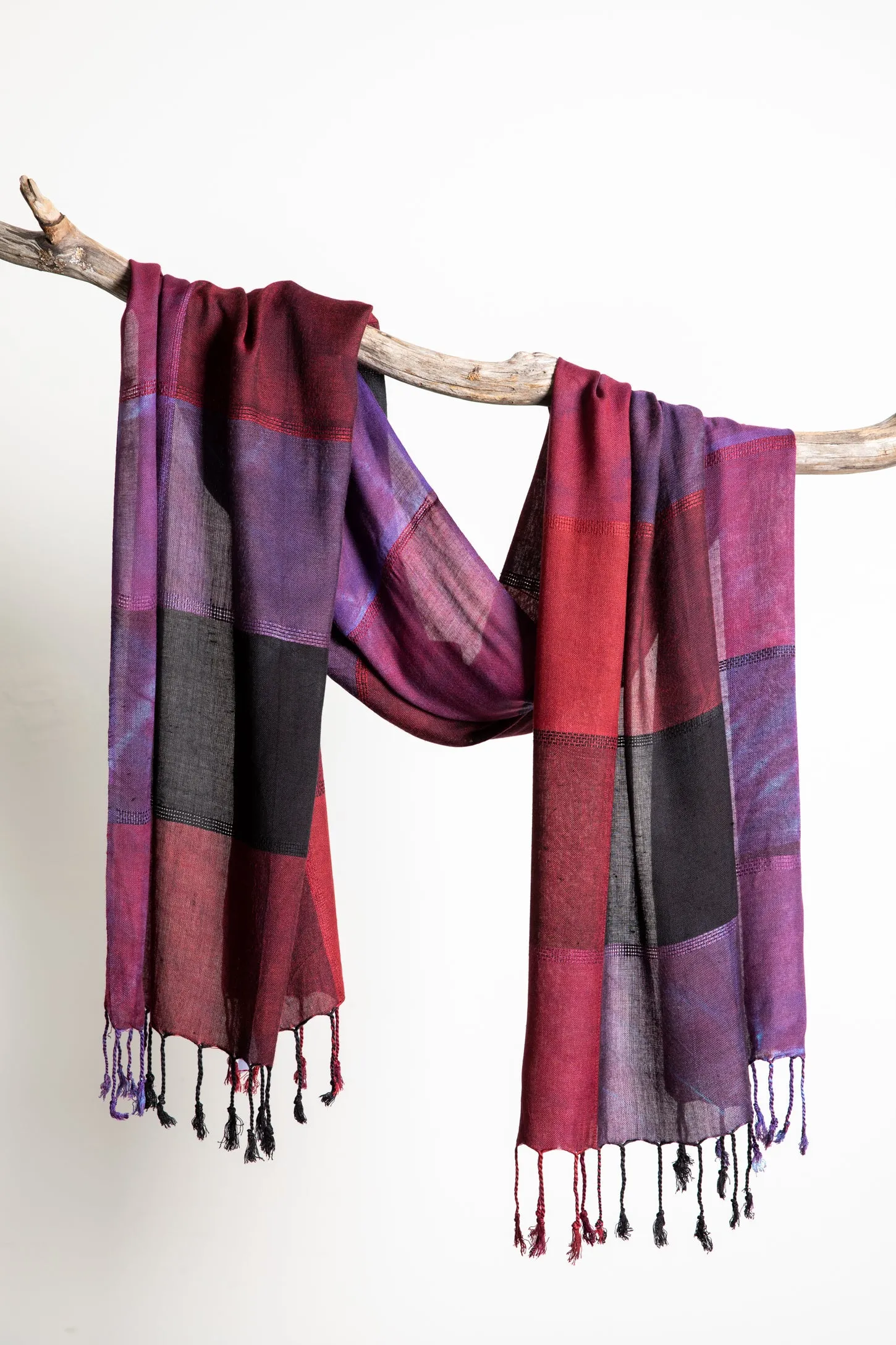 Tie Dye Colorblock Scarf