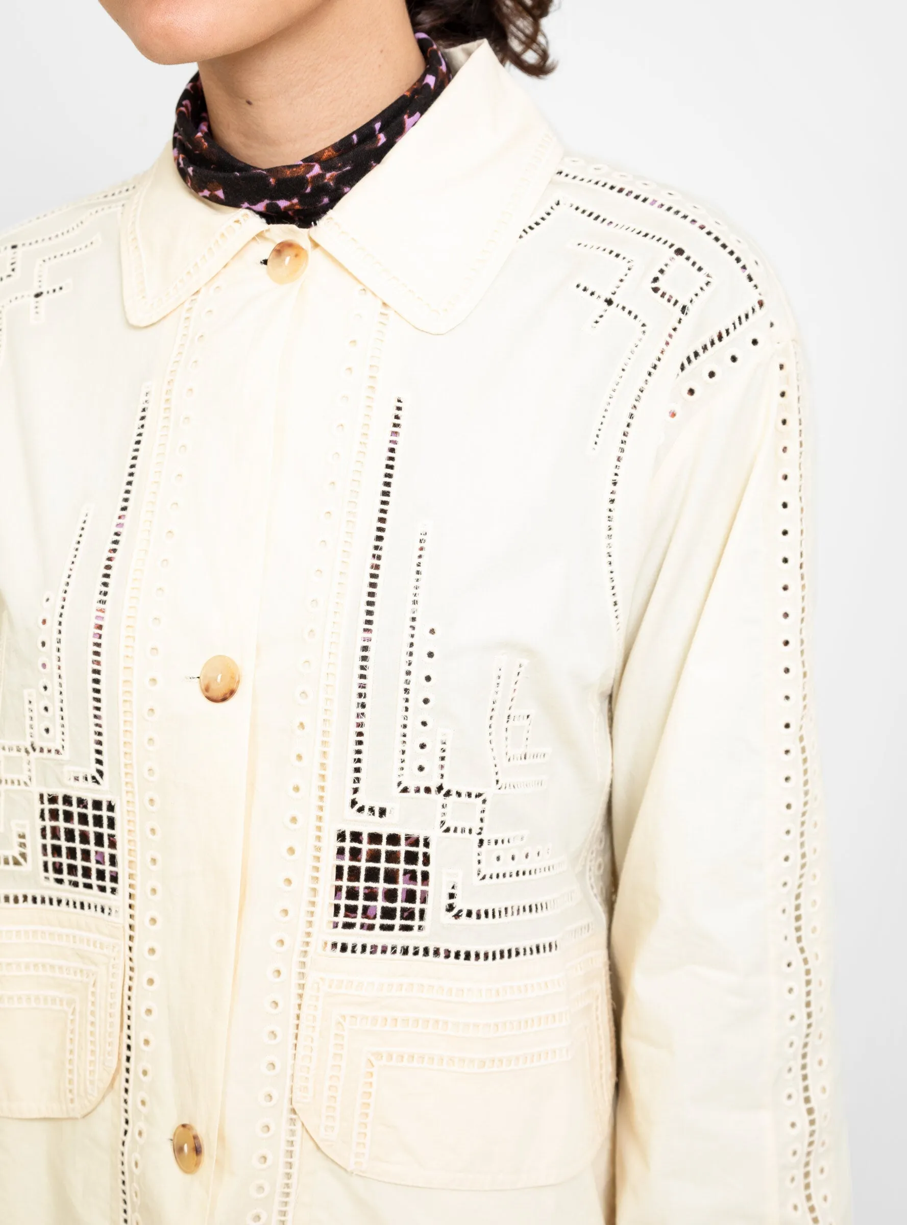 Travail Jacket Broderie Ivory