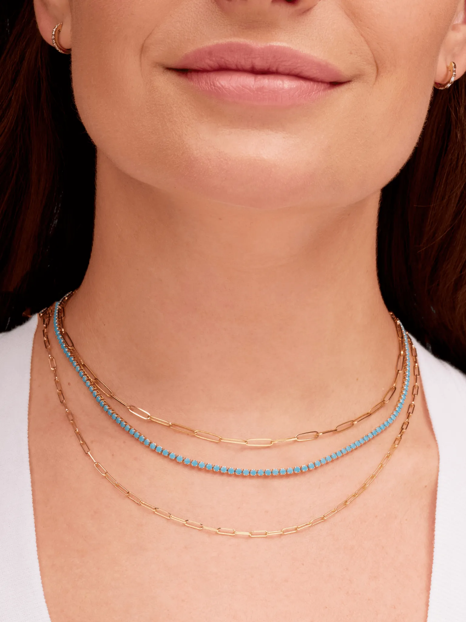 Turquoise CZ Tennis Choker