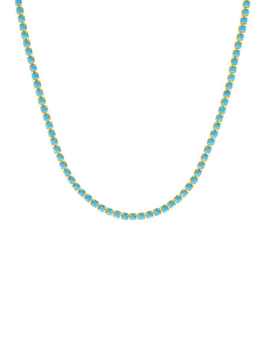 Turquoise CZ Tennis Choker