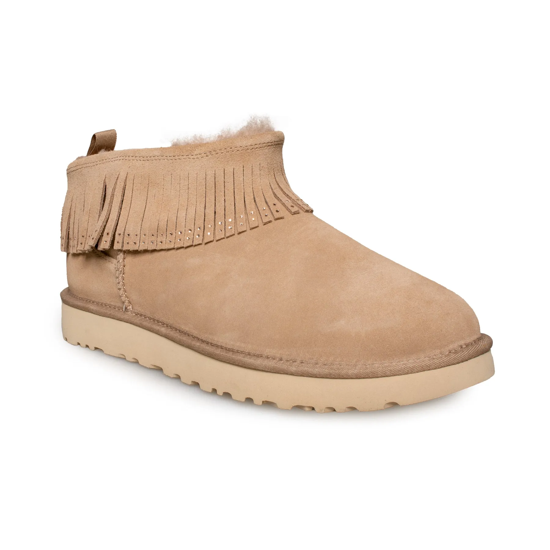 UGG Classic Ultra Mini Fringe Beachwood Boots - Women's