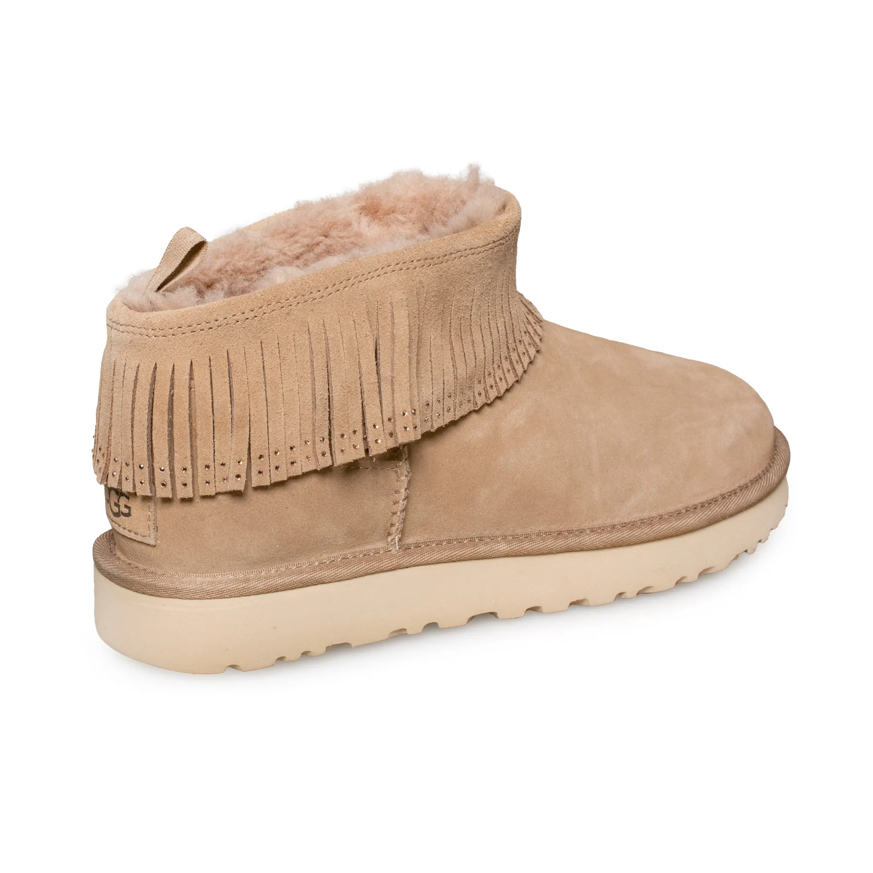 UGG Classic Ultra Mini Fringe Beachwood Boots - Women's