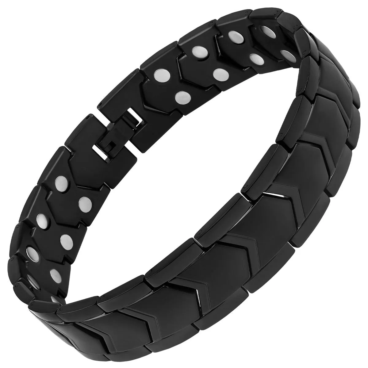 Ultra Strength Magnetic Therapy Bracelet Black Arrow Chain