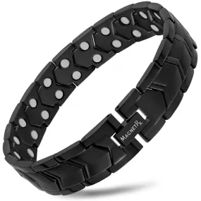 Ultra Strength Magnetic Therapy Bracelet Black Arrow Chain