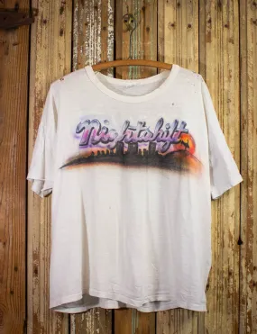 Vintage Nightshift Airbrush Graphic T Shirt 70s/80s White 2XL