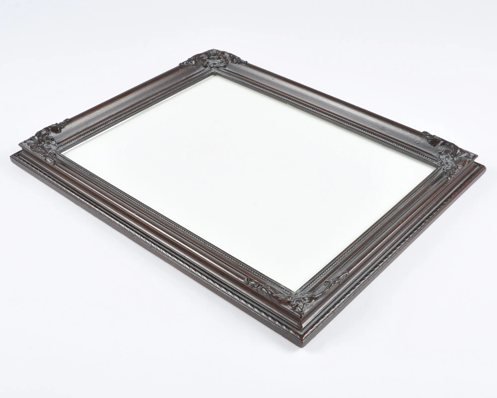 Vintage Ornate Wooden Picture Frame-Burnt Umber Brown-Antique Victorian Style