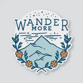 Wander More Sticker