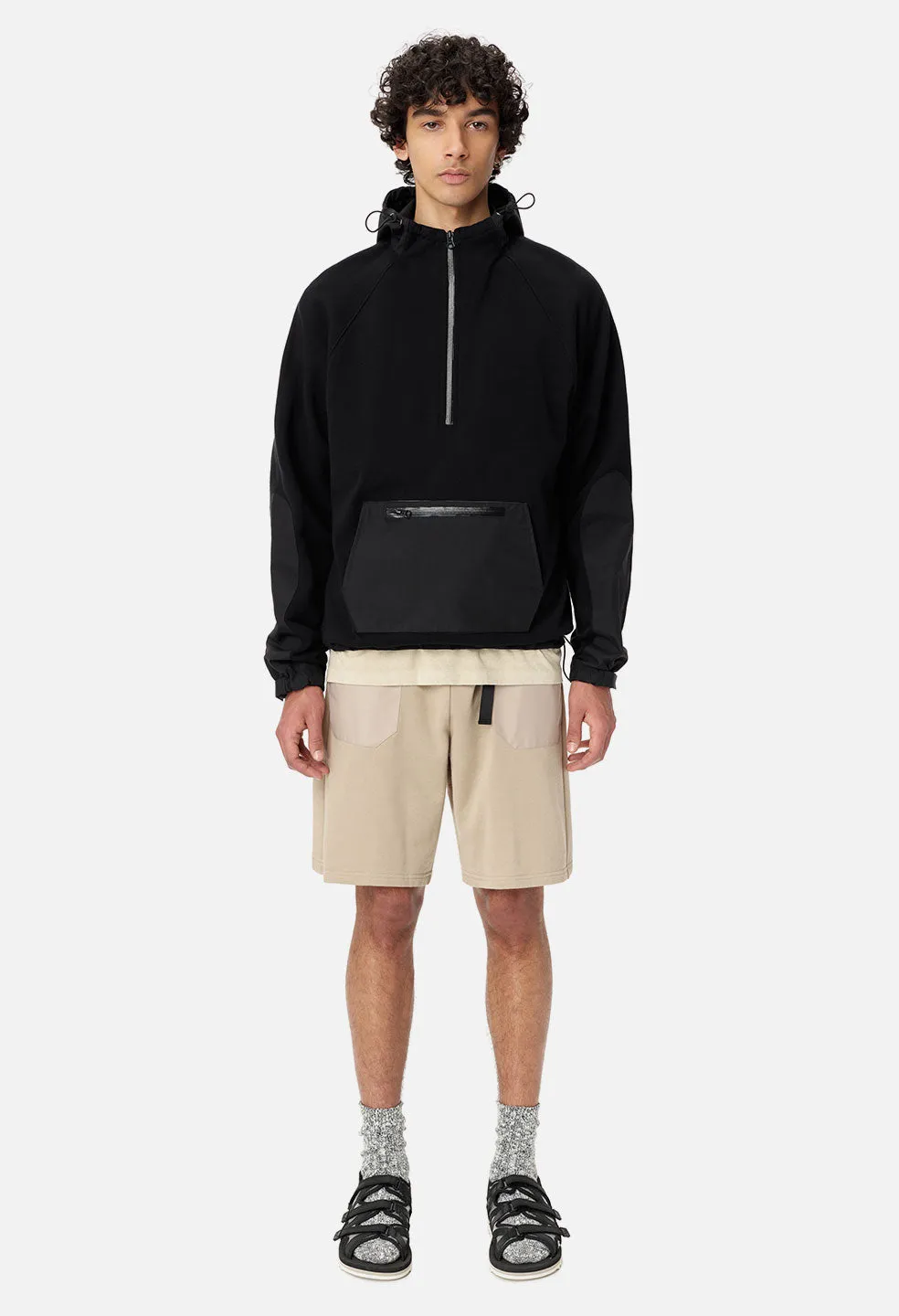 Waterproof Terry Anorak / Black